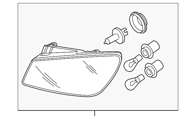 Headlamp Assembly - Driver's Side (LH) - Kia (92101-2F531)