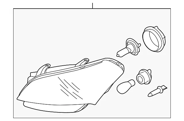 Headlamp Assembly - Driver's Side (LH) - Kia (92101-2K620)