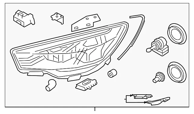 Headlamp Assembly - Driver's Side (LH) - Kia (92101-3T420)