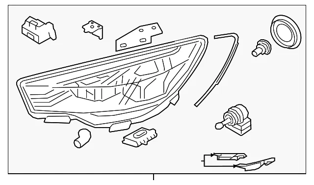Headlamp Assembly - Driver's Side (LH) - Kia (92101-3T520)
