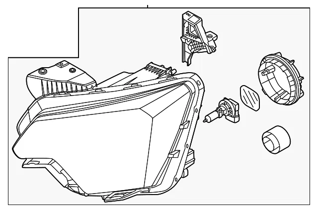 Headlamp Assembly - Kia (92101-AT050)