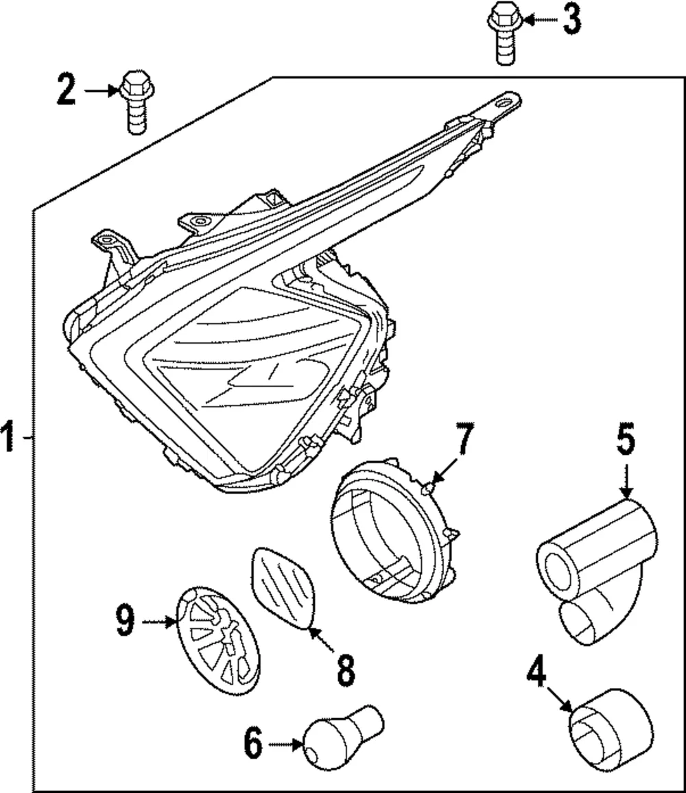 Headlamp Assembly - Kia (92101-DW010)