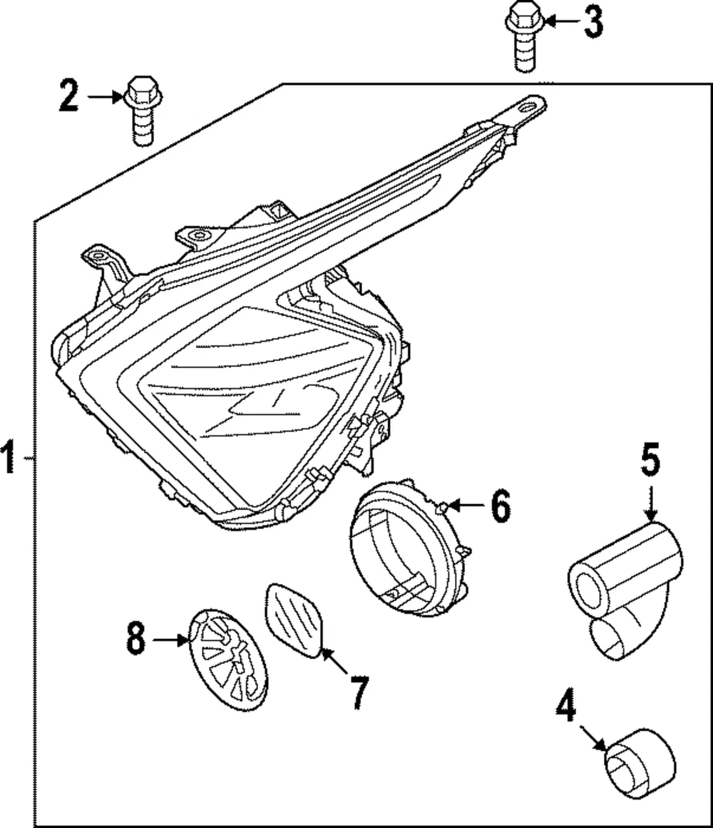 Headlamp Assembly - Kia (92101-DW110)