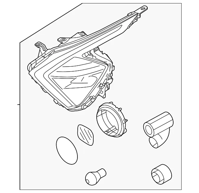 Headlamp Assembly - Kia (92101-P1080)