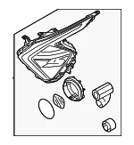 Headlamp Assembly - Kia (92101-P1191) - view 3