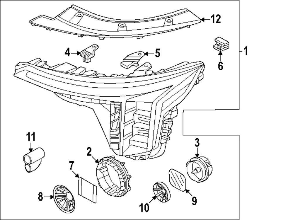 Headlamp Assembly - Kia (92101-R0840)