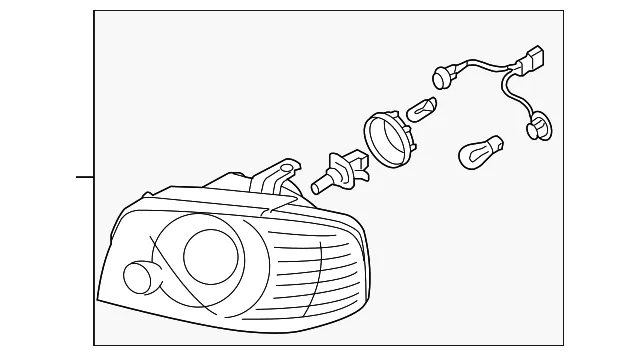 Headlamp Assembly - Passenger Side (RH) - Kia (92102-3C551)