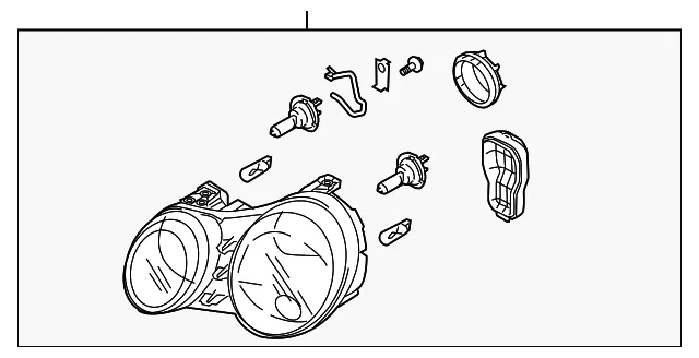 Headlamp Assembly - Passenger Side (RH) - Kia (92102-3F050)