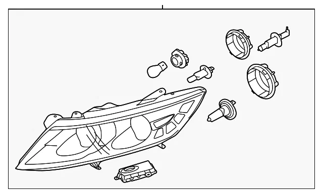 Headlight Assembly - Kia (92102-4U030)