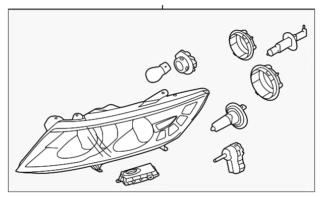 Headlight Assembly - Kia (92102-4U650)