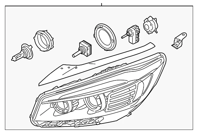 Headlamp Assembly - Passenger Side (RH) - Kia (92102-C6310)