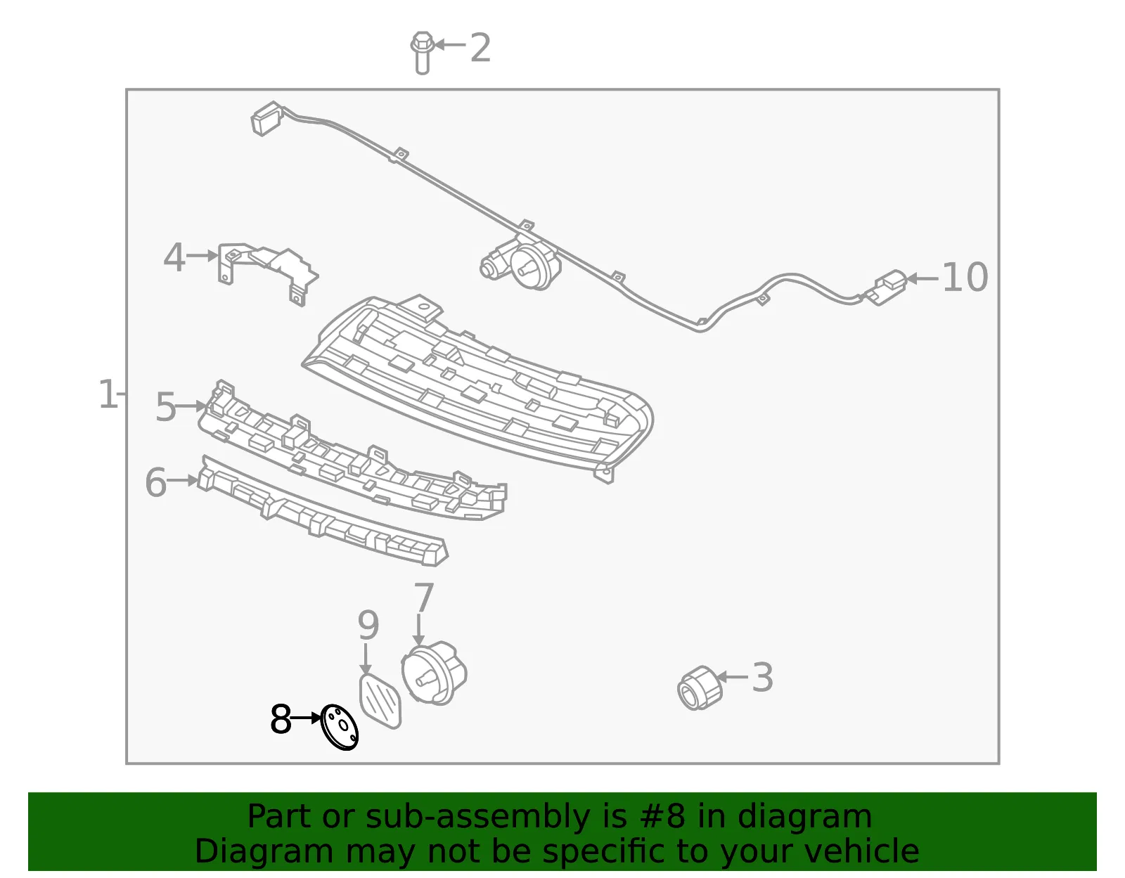 Fog Lamp Assembly Bracket - Kia (92126-J2000) - view 2