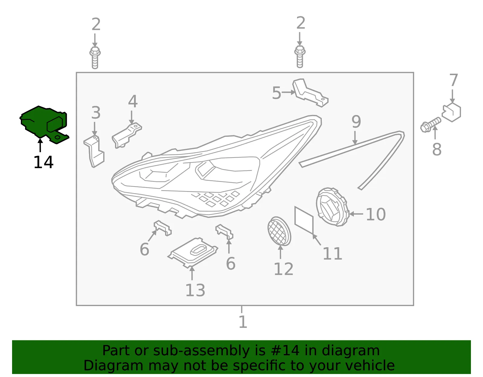 Control Module - Kia (92170-J5010) - view 2