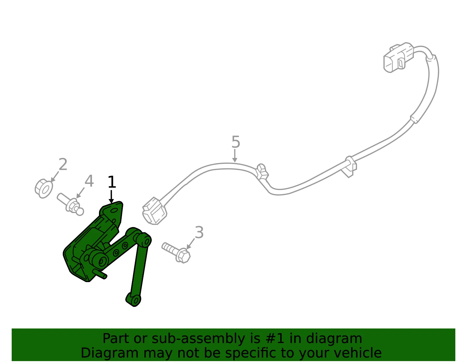 Height Sensor - Kia (92190-J5000) - view 2