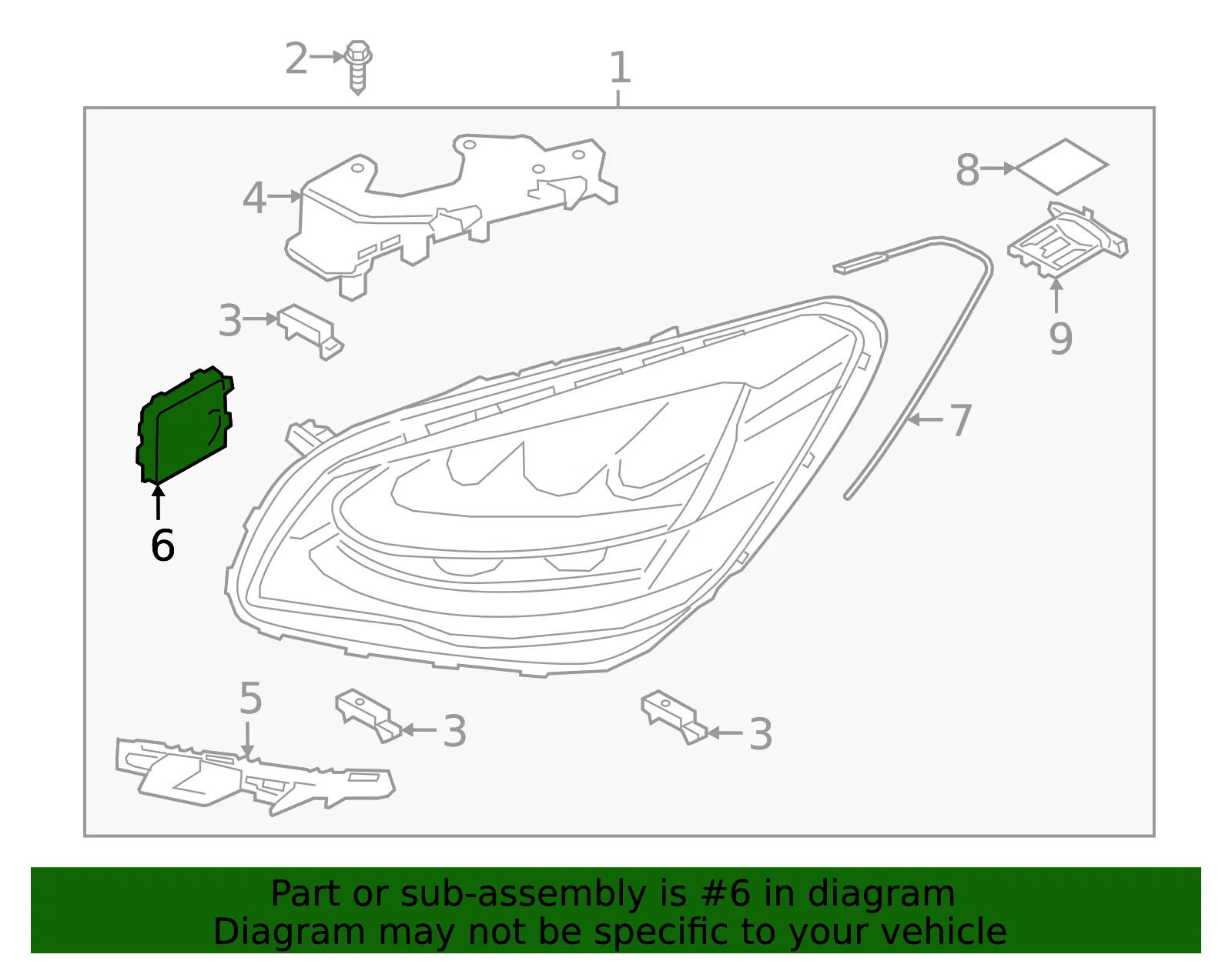 Led Unit - Kia (92190-J6010) - view 2