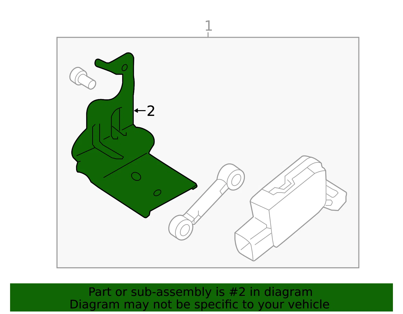 Sensor Bracket - Kia (92192-2P500) - view 2