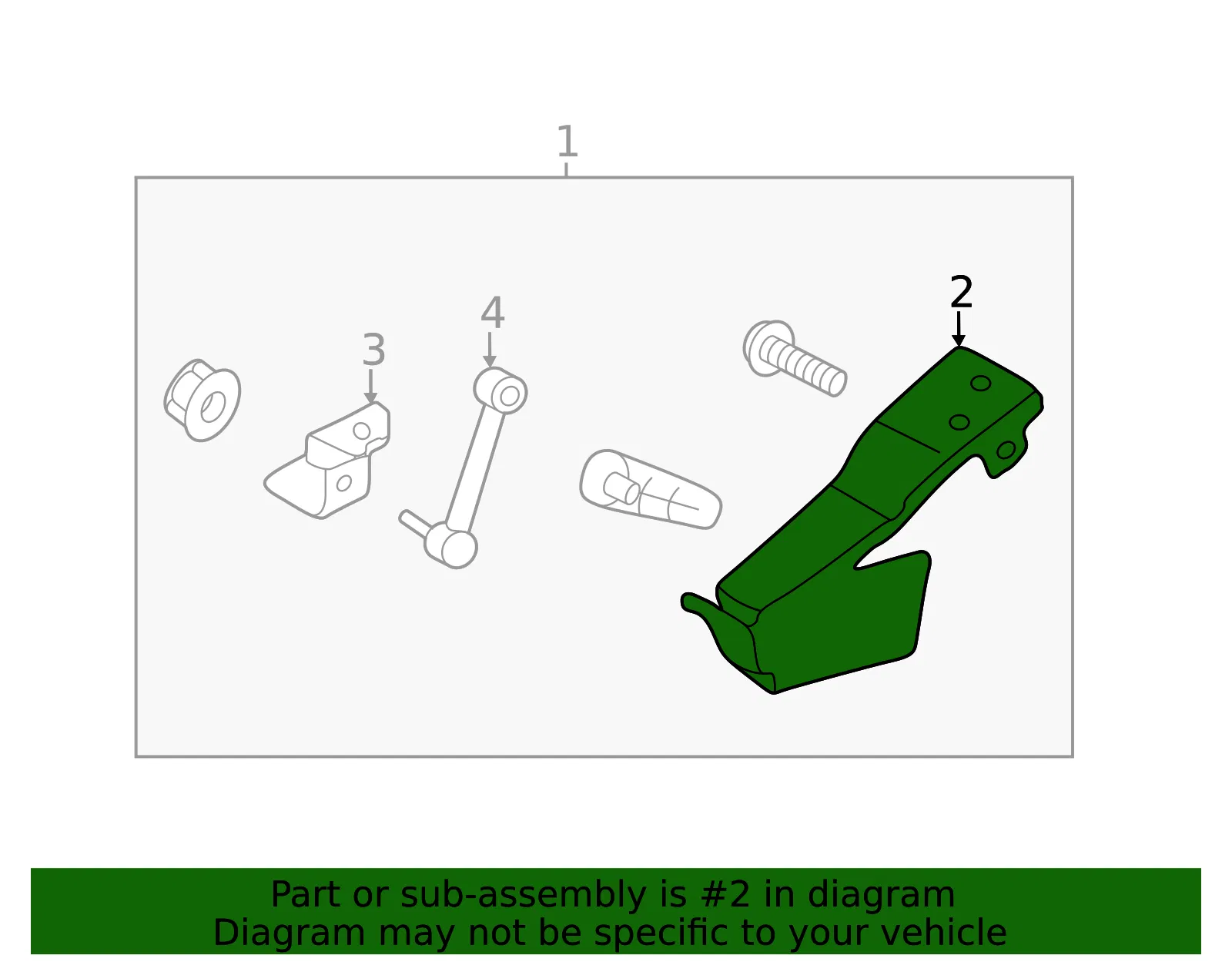 Level Sensor Bracket - Kia (92192-2T000) - view 2