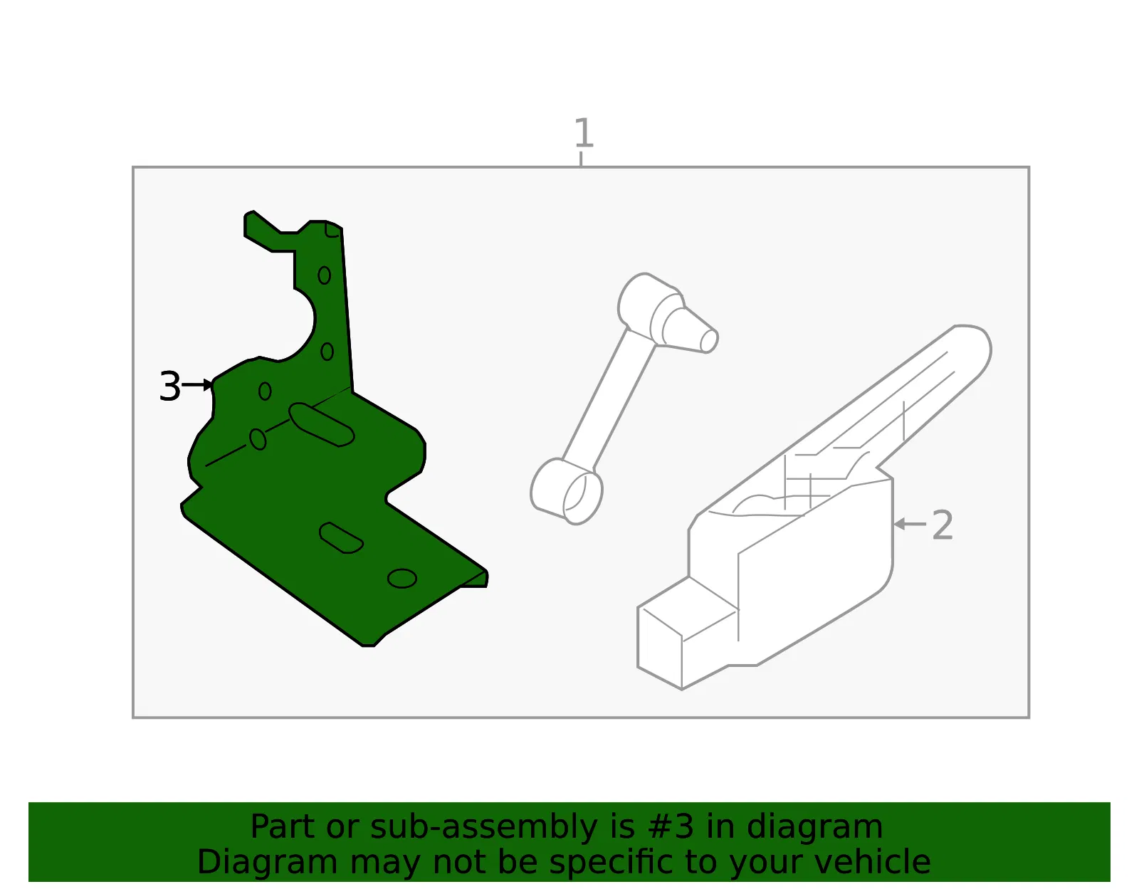 Sensor Bracket - Kia (92192-C5000) - view 2