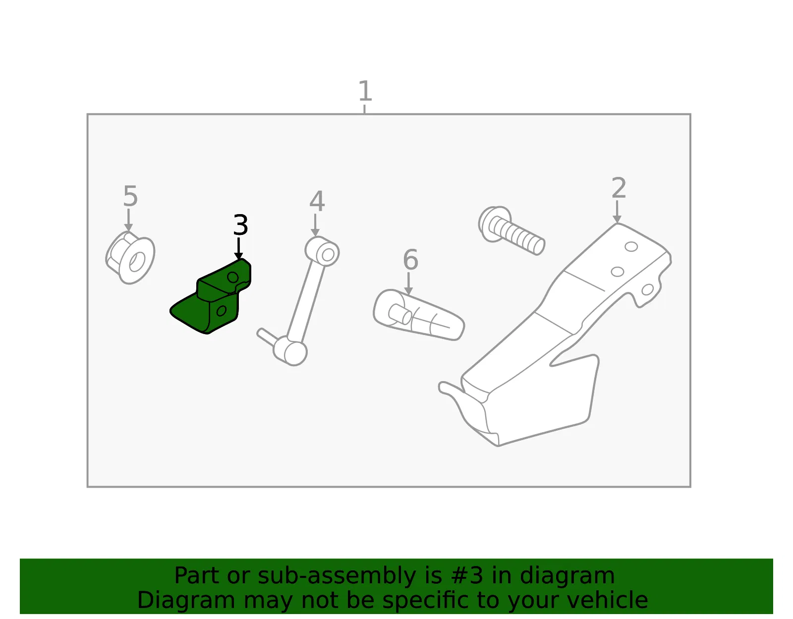 Level Sensor Bracket - Kia (92193-3R000) - view 2