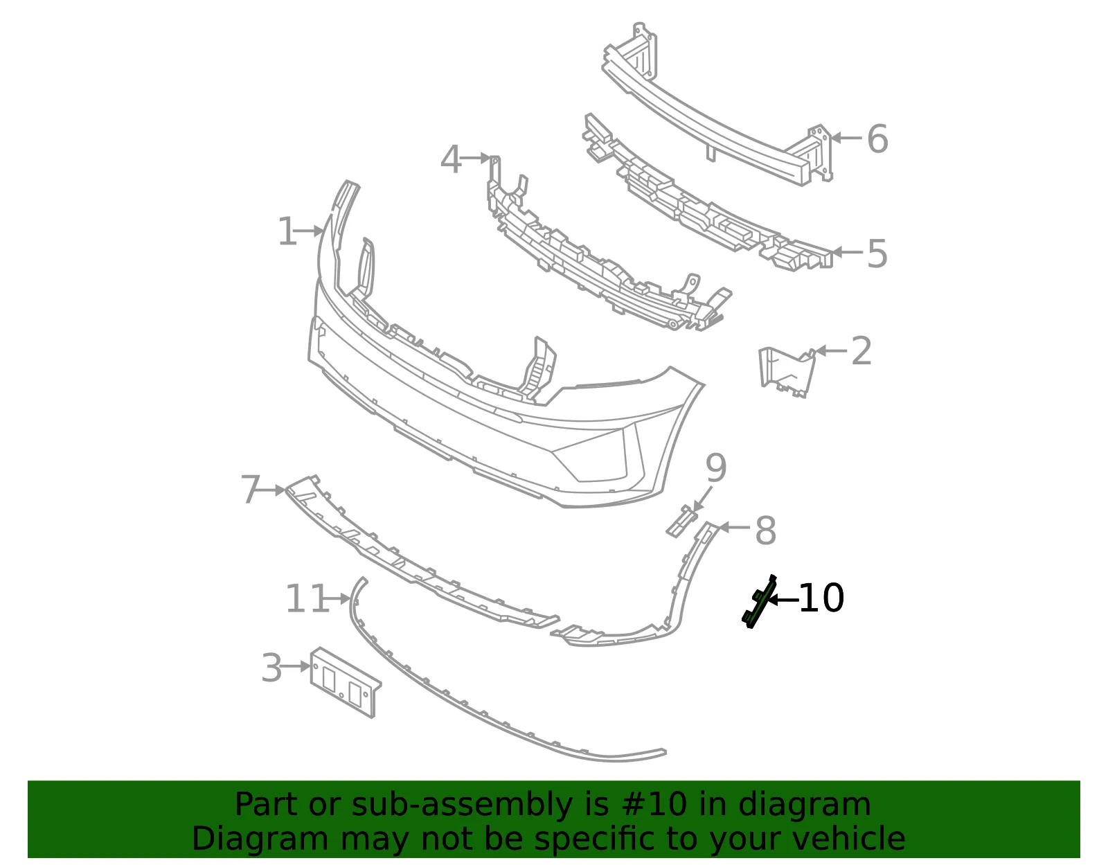 Reflector Panel - Kia (921A1-P4000) - view 2