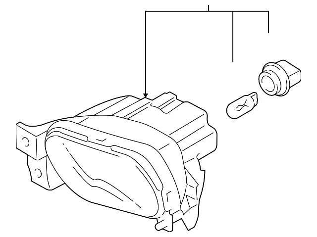 Fog Lamp Assembly - Driver's Side (LH) - Kia (92201-1G000)