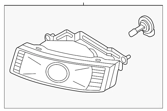 Fog Lamp Assembly - Driver's Side (LH) - Kia (92201-3C000)