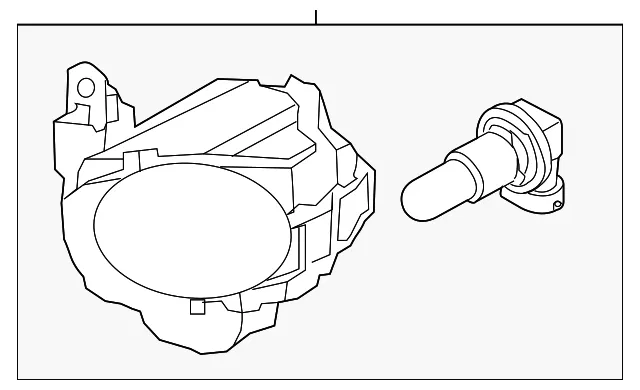 Fog Lamp Assembly - Driver's Side (LH) - Kia (92201-B2000)