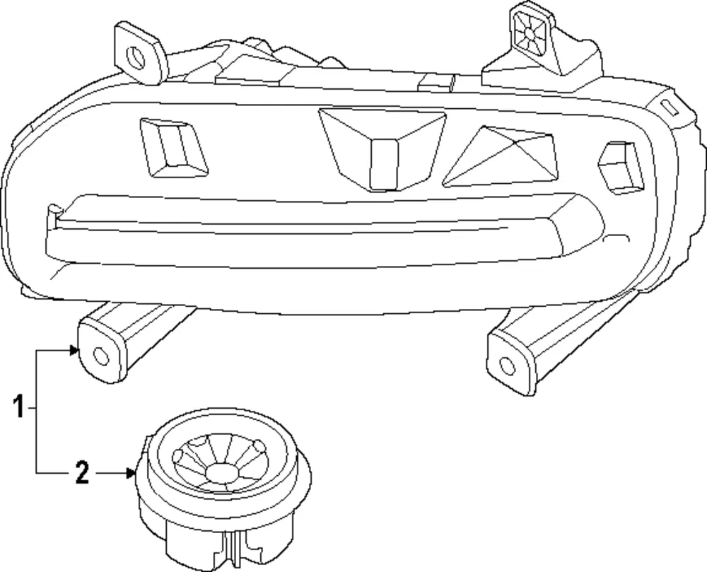 Fog Lamp Assembly - Kia (92201-K0500)
