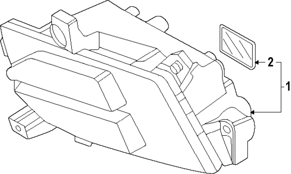Fog Lamp Assembly - Kia (92201-P2500)