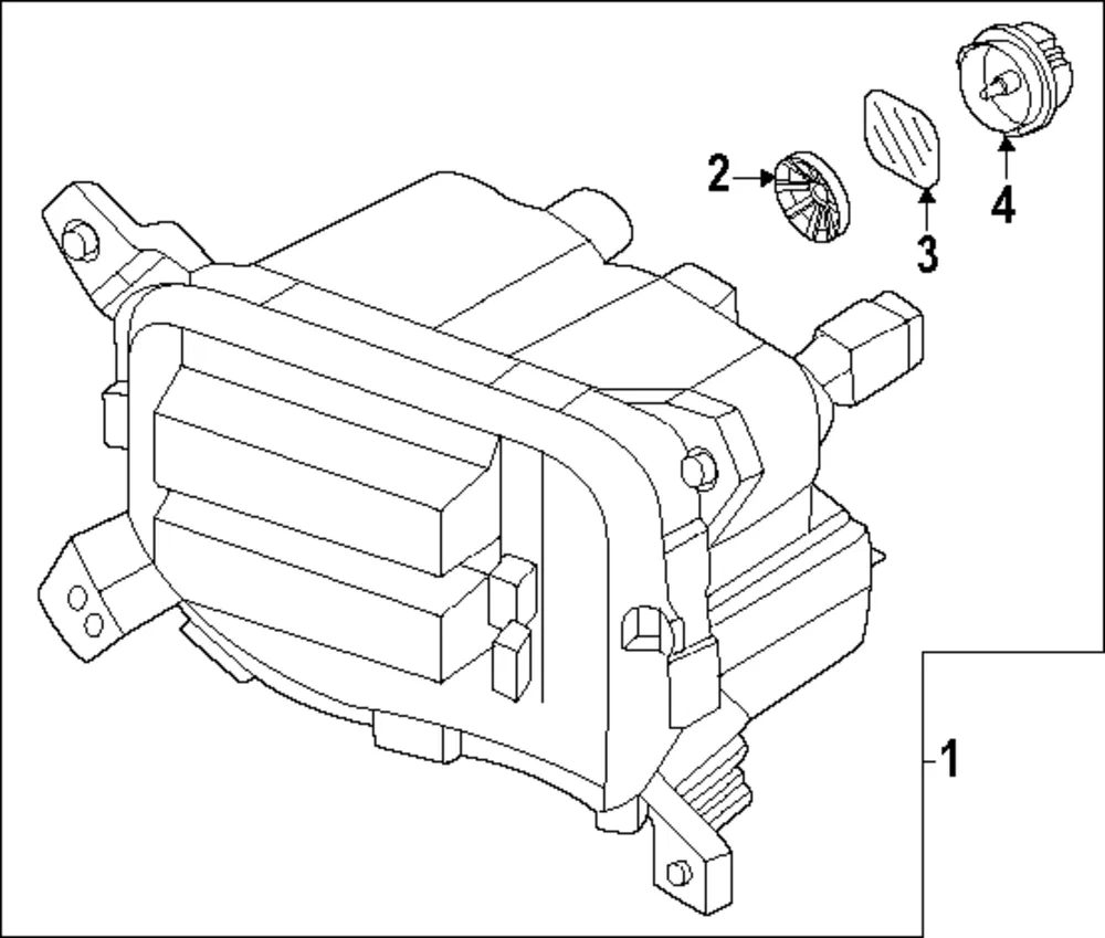 Fog Lamp Assembly - Kia (92201-R0500)