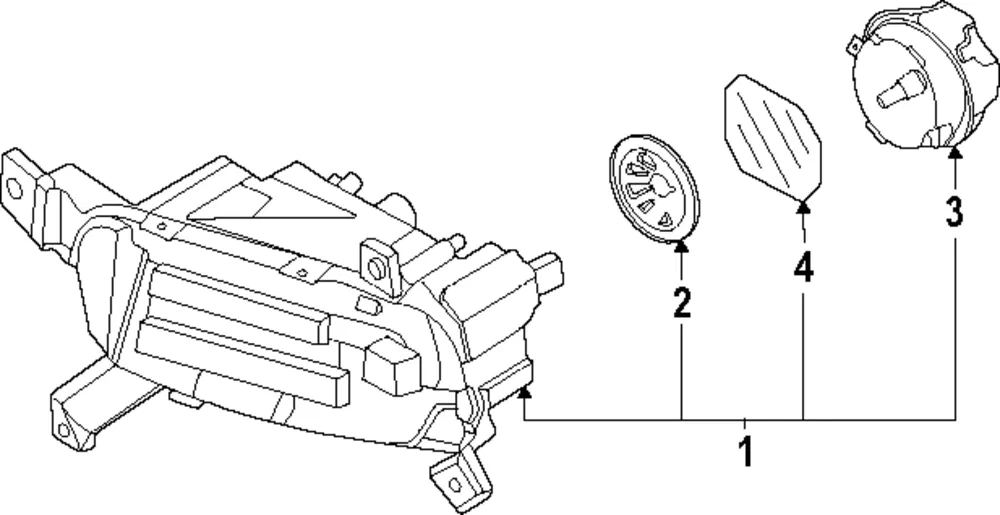 Fog Lamp Assembly - Kia (92201-R5500)