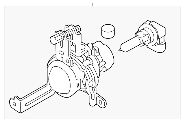 Fog Lamp Assembly - Passenger Side (RH) - Kia (92202-1W510)