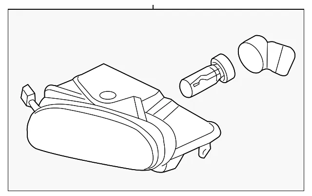 Fog Lamp Assembly - Passenger Side (RH) - Kia (92202-4D000)