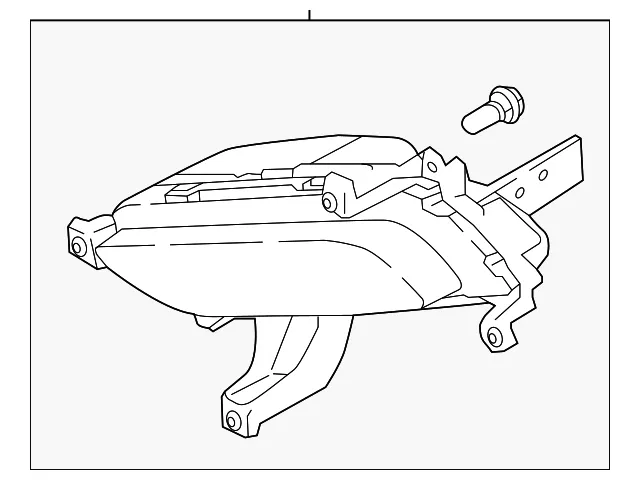 Fog Lamp Assembly - Passenger Side (RH) - Kia (92202-A7500)