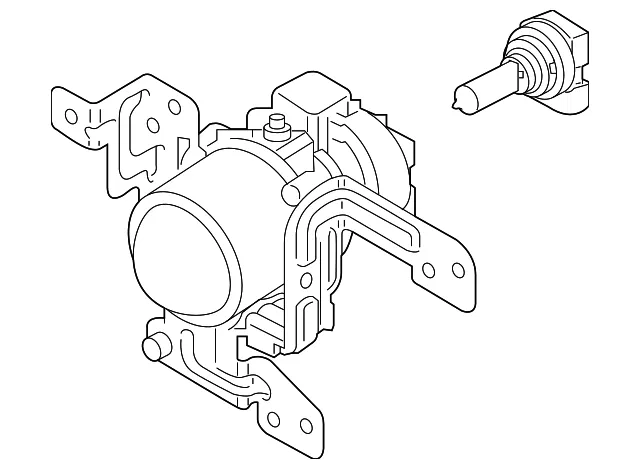 Fog Lamp Assembly - Kia (92202-K0000)