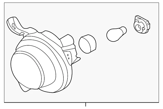 Daytime Run Lamp - Passenger Side (RH) - Kia (92208-M7050)