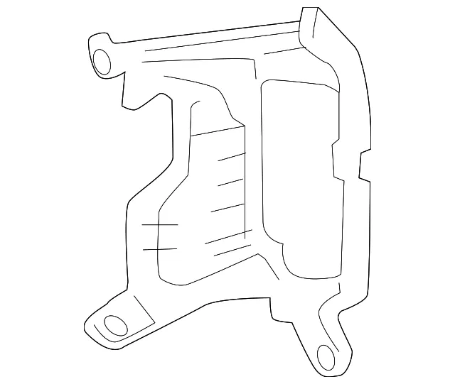Fog Lamp Mount Bracket - Driver's Side (LH) - Kia (92231-1U500)