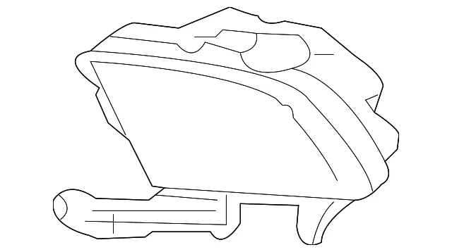 Lamp Bracket - Passenger Side (RH) - Kia (92240-1M400)