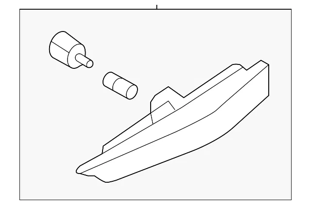Repeater Lamp - Driver's Side (LH) - Kia (92301-2K000)