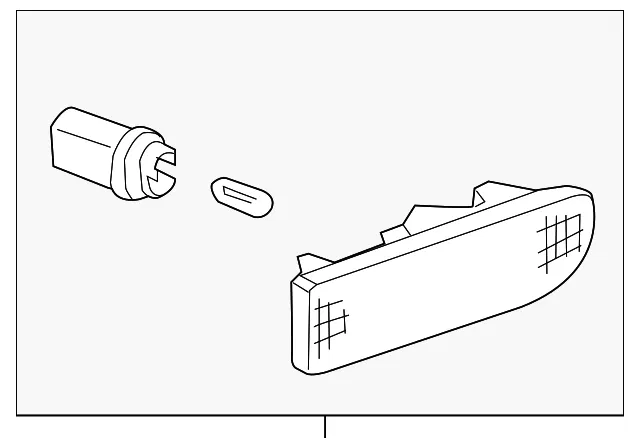 Side Marker Lamp - Passenger Side (RH) - Kia (92304-3F050)