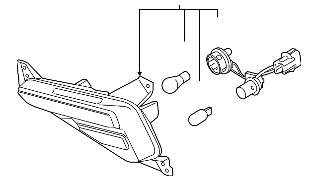 Signal Lamp Assembly - Driver's Side (LH) - Kia (92305-M7000)