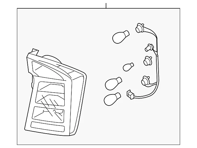 Tail Lamp Assembly - Driver's Side (LH) - Kia (92401-1D021)