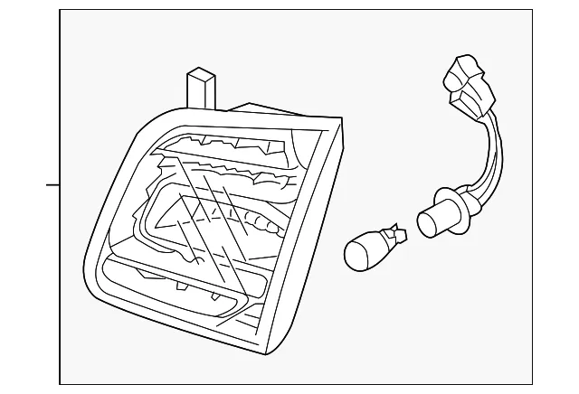 Tail Lamp Assembly - Driver's Side (LH) - Kia (92401-1U300)