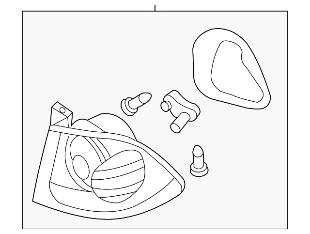 Tail Lamp Assembly - Driver's Side (LH) - Kia (92401-2G030)