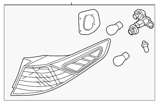 Tail Lamp Assembly - Kia (92401-2T010)