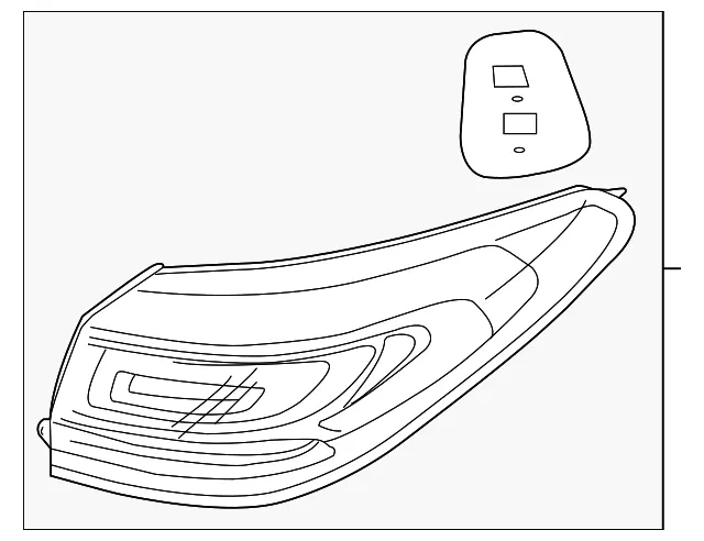 Tail Lamp Assembly - Kia (92401-3T020)