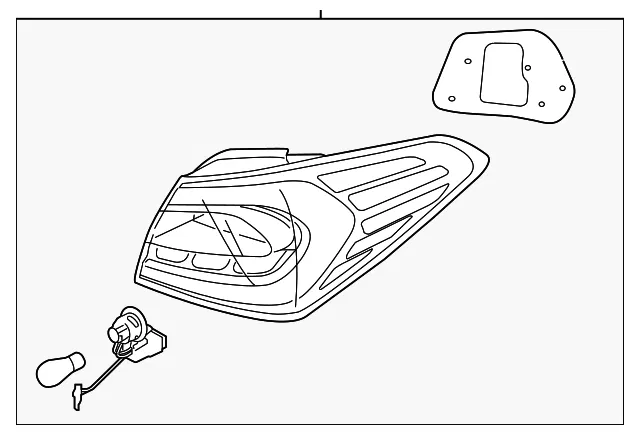 Combo Lamp Assembly - Driver's Side (LH) - Kia (92401-A7330)