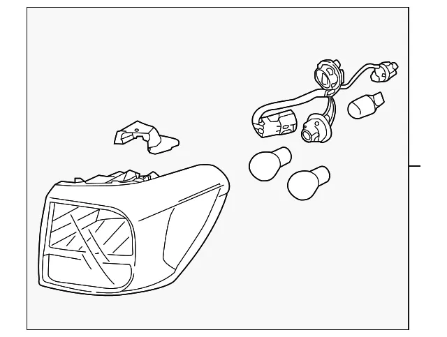Tail Lamp Assembly - Driver's Side (LH) - Kia (92401-A9720)