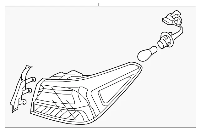 Tail Lamp Assembly - Kia (92401-H9300)