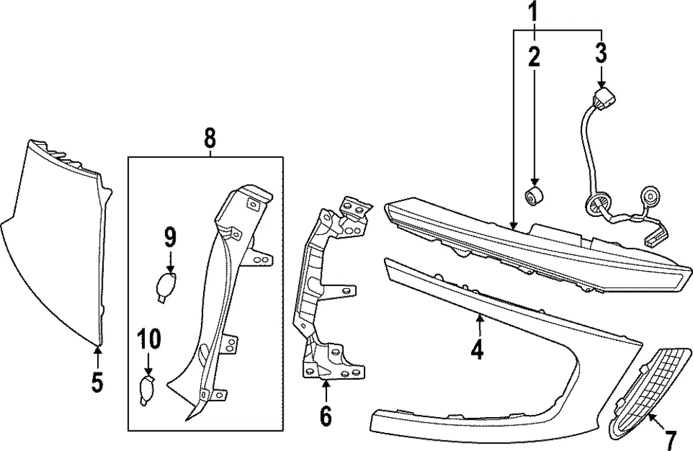 Tail Lamp Assembly - Kia (92401-XG700)